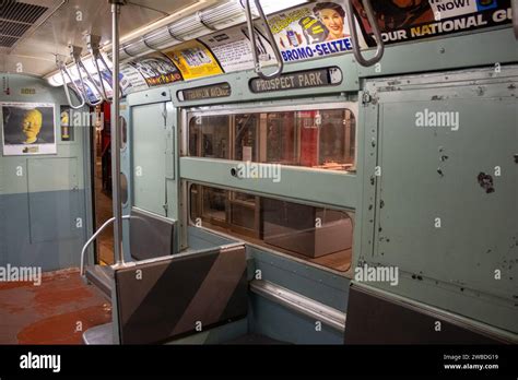 The Posters At The Subway Station In The New York Transit Museum