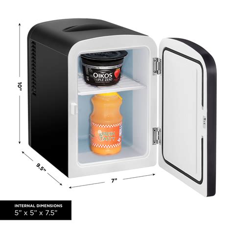 Chefman Mini Portable Compact Personal Fridge Cools And Heats 4 Liter