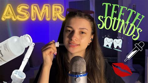 Asmr💤🎧teeth Sounds👄☺️tapping🦷💋 Youtube