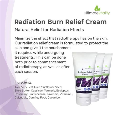 Ultimate Vitality Dermavitality Radiation Relief Cream 6 Ounces