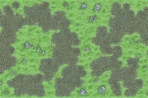 Top Down View Of A Prairie Dnd Battlemap Digital Art Stable Diffusion