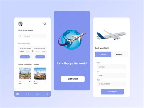 Mobile Travel App Ui Kit By Shaheed Khan On Dribbble