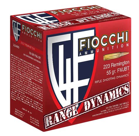 Fiocchi 223ARD10 Range Dynamics 223 Rem 55 gr Full Metal Jacket Boat ...