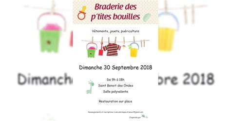 Braderie des P tites Bouilles vide greniers à Saint Benoît des Ondes