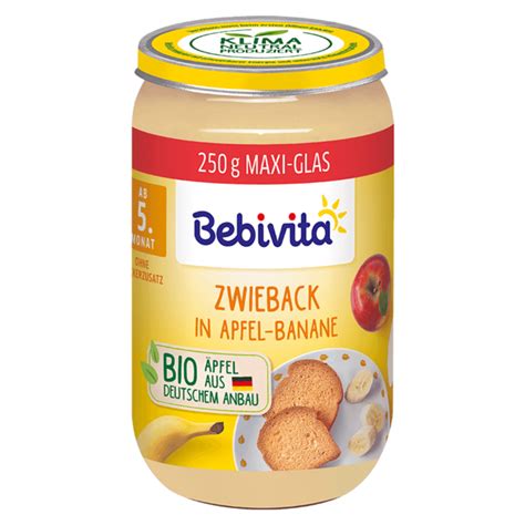 Bebivita Zwieback In Apfel Banane Maxi Glas Bebivita