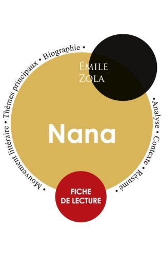 Fiche de lecture Nana Étude intégrale Émile Zola Taschenbuch