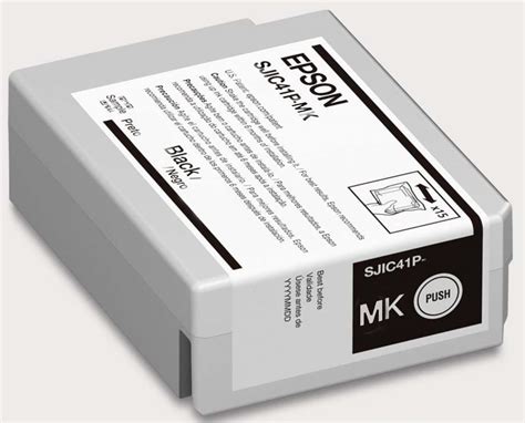 Epson ColorWorks C4000 Matte Black Ink Cartridge SJIC41P MK For Epson