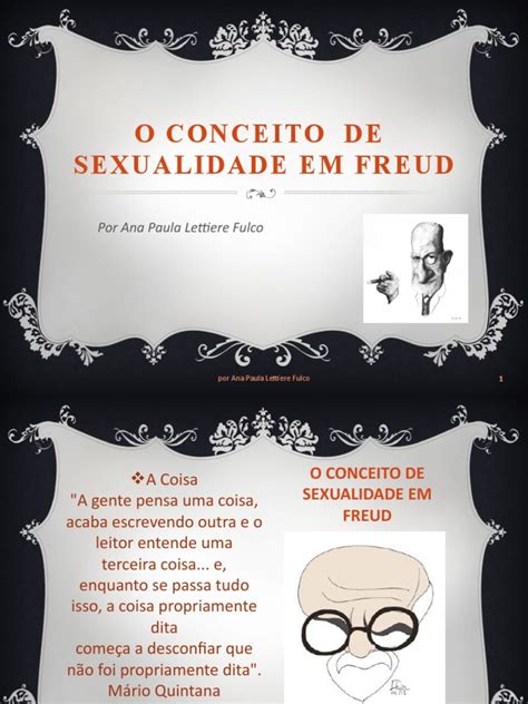 Aula O Conceito De Sexualidade Em Freud Nova Pdf Sigmund Freud