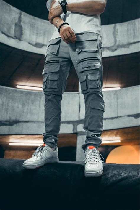 Grey Cargo Pants V3 Cool Outfits For Men Cargo Pants Outfit Men Pants Outfit Men