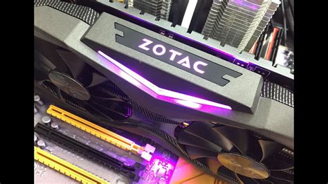 Zotac Geforce Gtx 1080 Amp Edition Rgb Led光效 Youtube