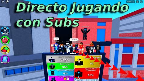 Segundo Directo Charlando Con Gente Y Jugando Roblox Toilet Tower