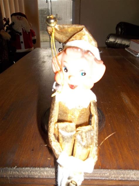 Vintage Gold Elf On The Shelf Rare Elf On The Shelf Vintage Gold