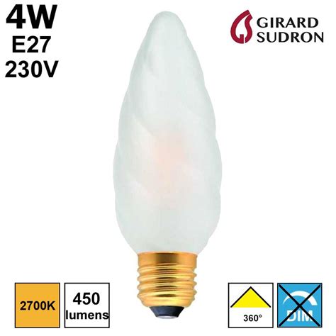 Ampoule Flamme Led Girard Sudron Sylvania Culot E E Ou B