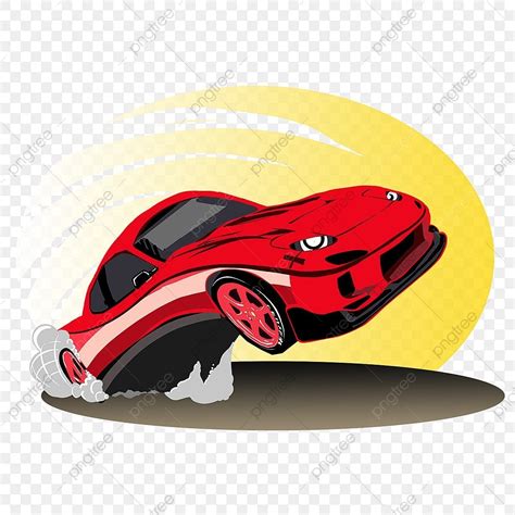 Red Sports Car Clipart PNG Images, Sports Car Red Speed Cartoon Logo ...