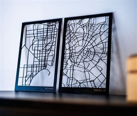 Laser Cut Map, Custom Wood Map, Laser Map, Wood Engraving.. Wall Decor ...