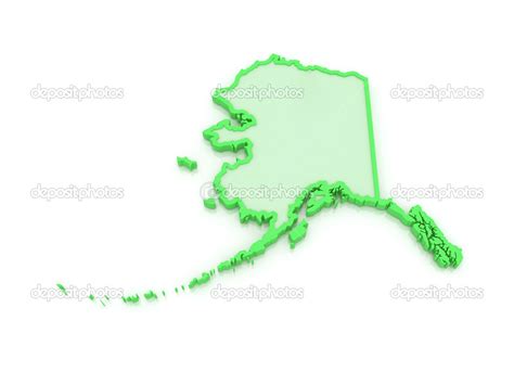 Three-dimensional map of Alaska. USA. Stock Photo by ©Tatiana53 47206191