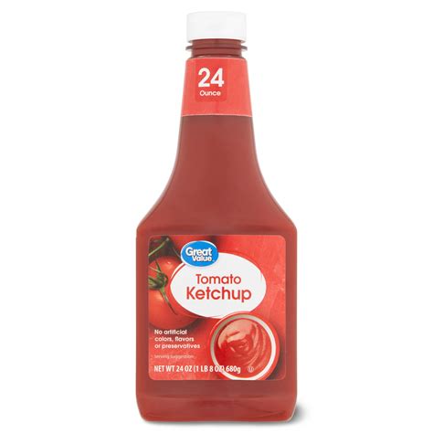 Great Value Tomato Ketchup 24 Oz Walmart