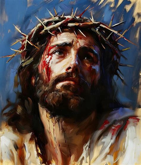 Premium Photo Jesus Christ In The Crown Of Thorns