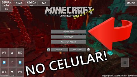 Como Jogar Minecraft JAVA EDITION No CELULAR Tutorial Completo