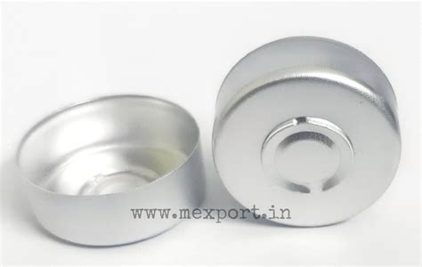 Silver Round Center Tear Off Aluminium Vial Seal For Pharmaceutical