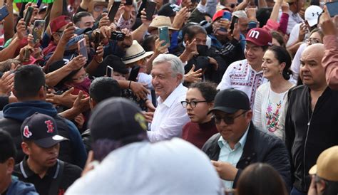 MARCHA AMLO Encabeza AMLO marcha por 4 años de gobierno del Ángel al