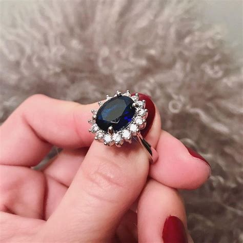 Royal Wedding Blue Sapphire Ring Etsy Sapphire Engagement Ring Blue