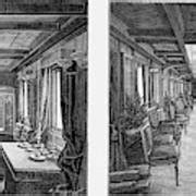 Russian Royal Steam Yacht - Interior Drawing by Mary Evans Picture ...