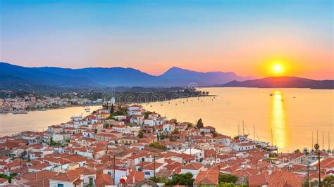 Greece Poros Island Stock Photo Image Of Blue Wallpaper 10671246