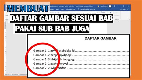 Cara Membuat Daftar Gambar Dan Tabel Otomatis Di Word Jalantikus - Riset