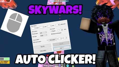 AUTO CLICKER GAMEPLAY OP AUTO CLICKER ROBLOX SKYWARS YouTube