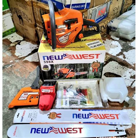 Jual CHAINSAW NEW WEST ORIGINAL 598X MESIN GERGAJI MESIN SENSO 22