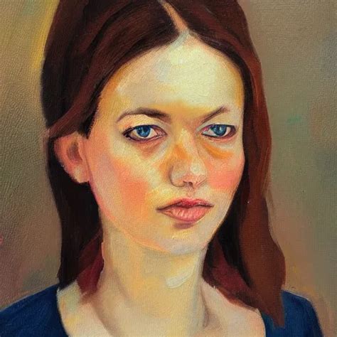 Female Portrait Oil Painting Stable Diffusion OpenArt