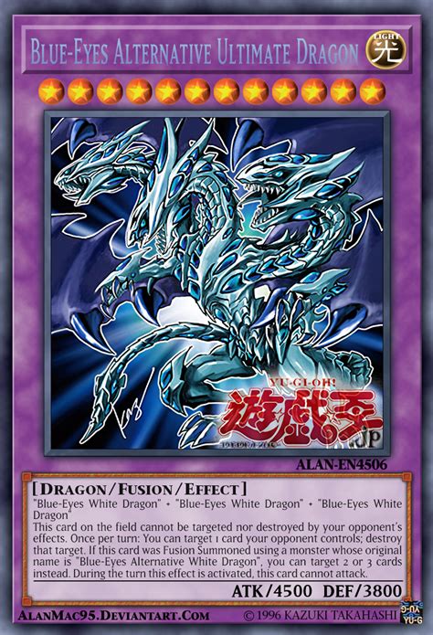 Blue Eyes Alternative Ultimate Dragon By Alanmac95 Yugioh Dragon Cards Custom Yugioh Cards