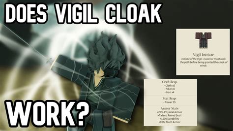 Does Vigil Cloak Talent Work Deepwoken Youtube