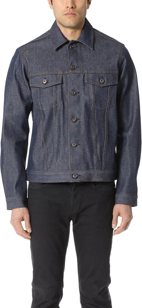 Naked Famous Denim Men S Denim Slim Fit Jean Jacket Amazon Ca