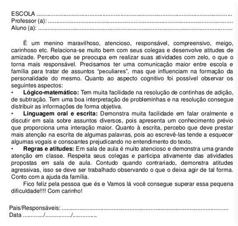 Relat Rio Individual Das Aulas Remotas Na Educa O Infantil B F