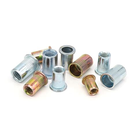 rivet nutflat head threaded rivet insert nutsertknurled cap rivet nuts