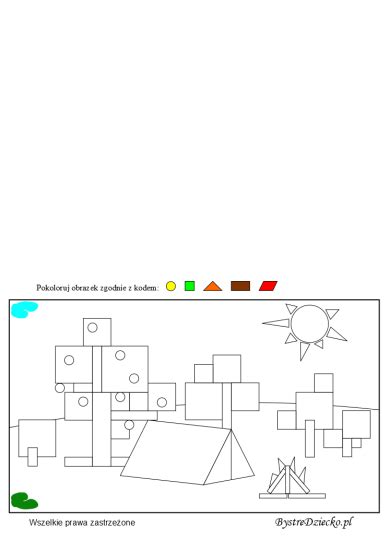 Figury Geometryczne Do Kolorowania Dla Dzieci Pcmigtool