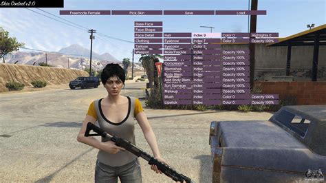 Skin Control 20 For Gta 5