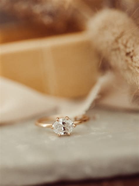 The Bennett Emerald Cut East West Solitaire Sarah O