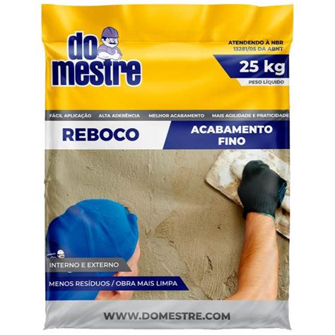 Reboco Pronto Kg Do Mestre Armaz M Jenipapo