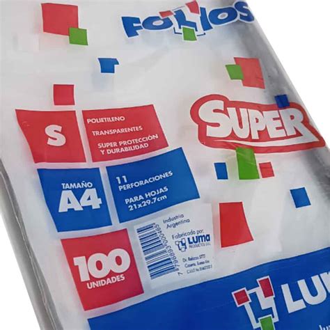 Folio Luma Super A X U Distribuidora La Colo