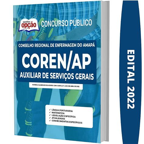 Apostila COREN AP Auxiliar de Serviços Gerais Solução Cursos e