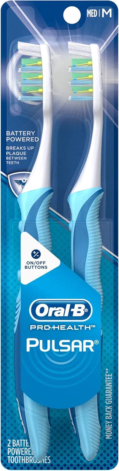 Oral B Pulsar Medium Bristle Toothbrush 2 Count Colors May Vary Amazon Ca Health