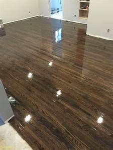 Awesome Jacobean And Ebony Stain Mix Home Design Ideas Red Oak