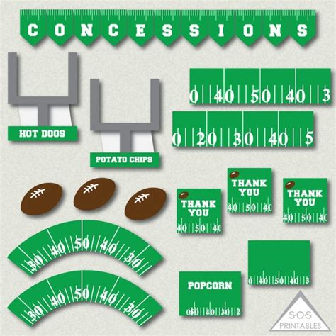 Free Printable Football Decorations