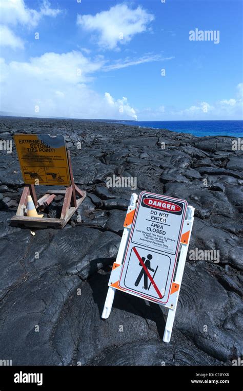 Sign On Lava Hi Res Stock Photography And Images Alamy