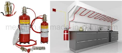 Wet Chemical Fire Suppression Systems For Kitchen Commerical Kitchen