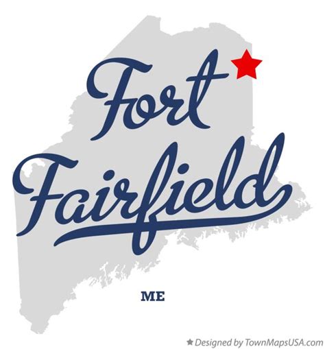 Map Of Fort Fairfield Me Maine