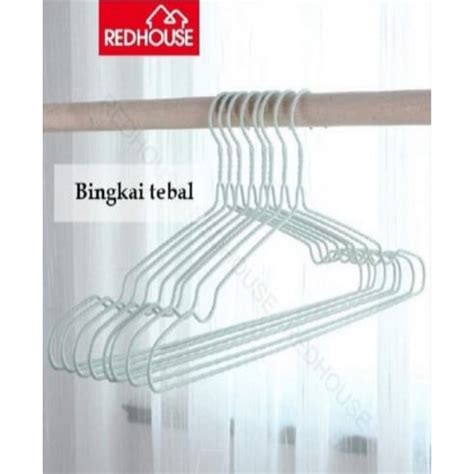 Jual Hanger Redhouse 751 Gantungan Baju Kawat Besi Warna Isi 10 Pcs